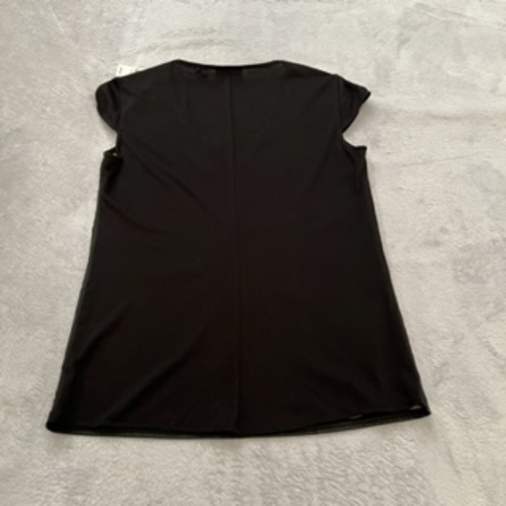 New York & Company Stretch Women's Top Shirt XS Black - Picture 6 of 15